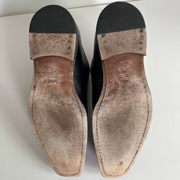 Brecos Made in Italy – Black Leather Monk Strap Dress Shoes (Size EU 42 / US 9) - Picture 10 of 10